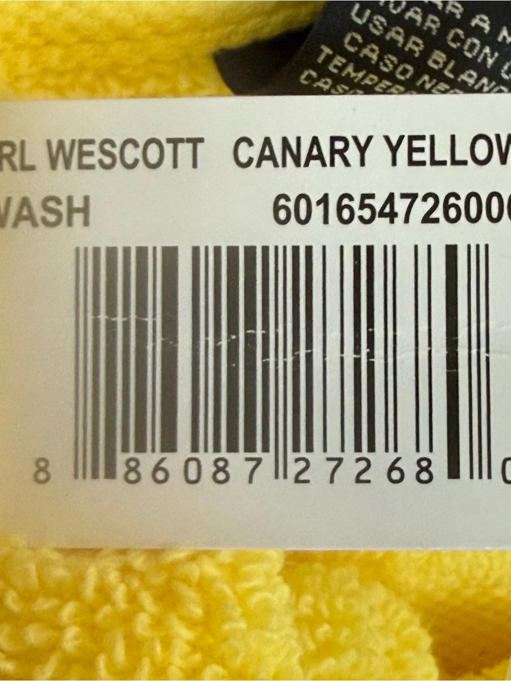 Lauren Ralph Lauren set of 4 Washcloths Wash cloths Canary yellow cotton NWT